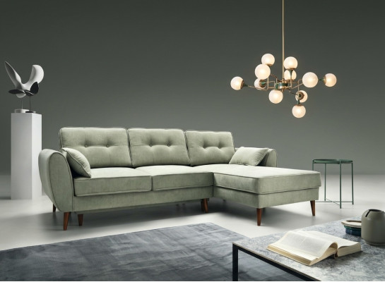 Sofas Design Ecksofa L-Form Möbel Bett Funktionen Textil Leder Schlafsofa