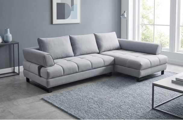 Ecksofa Luxus Sofas Couchs Möbel NEU Stoff Leder Couch Wohnzimmer