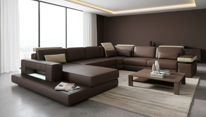 Wohnlandschaft Neu Polster Sofa Wohnlandschaft Design Modern Ecksofa U-Form Sofa