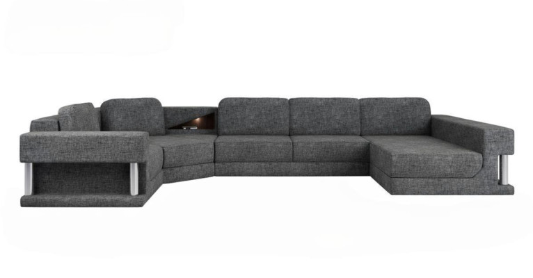 Ecksofa U Form Bettfunktion Schlaf Sofa Neu Wohnlandschaft Multifunktion Couch