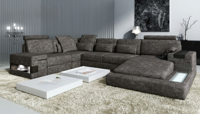 Moderne Wohnzimmer Design Ecksofa Möbel Eckcouch Textilpolster Couch Sofa U Form
