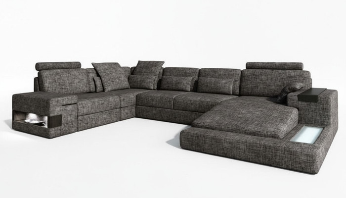 Moderne Wohnzimmer Design Ecksofa Möbel Eckcouch Textilpolster Couch Sofa U Form