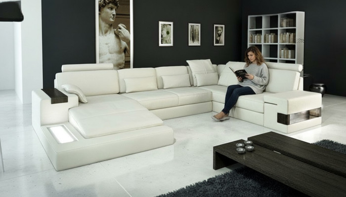 Ecksofa Wohnlandschaft U Form Sofa Eckcouch Couch Design Polster Neu
