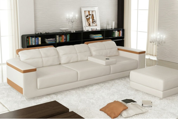 Sofa 3 Sitzer Textil Sofas Couch Polster Luxus Sofa Modern Stil Big xxl couchen
