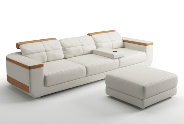 Sofa 3 Sitzer Textil Sofas Couch Polster Luxus Sofa Modern Stil Big xxl couchen