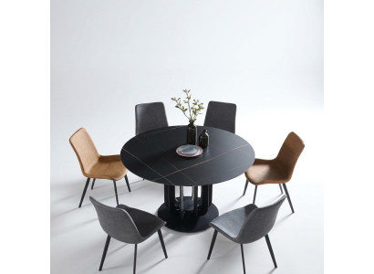 Luxus Tische Runder Tisch Runde Design Edelstahl Möbel Esszimmer Esstische Neu