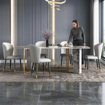 Luxus Moderner Marmor Stil Esstisch Möbel Tische Esszimmer Design Küche