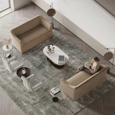 Sofagarnitur 2+2 Sitzer Wohnlandschaft Sofas Sofa Sitz Design Couch Lounge Möbel