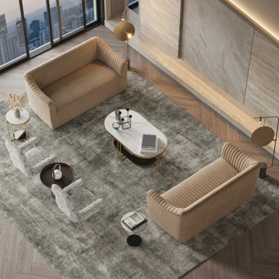 Sofagarnitur 2+2 Sitzer Wohnlandschaft Sofas Sofa Sitz Design Couch Lounge Möbel