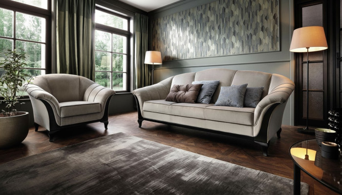 Sofas 3 Sitzer 230 x 92 cm Couchen Designer Modern Stil Möbel Couch Weiches Sofa