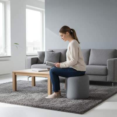 Rund Hocker Designer Modern Hocker Fußhocker Beistellhocker Chaiselounge Polster