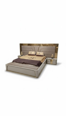 Schlafzimmer Set Luxus Komplettes Bett +2x Nachttische 3tlg. Modern Set Neu