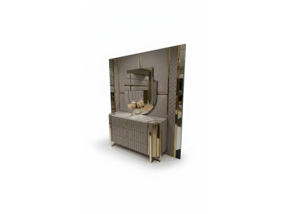 Kommode mit Spiegel Modern Kommode mit Spiegel Luxus Moder design Schlafzimmer