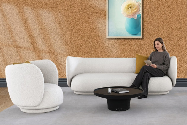 Sofagarnitur 2+1 Sitzer Velvet Sofa Wohnlandschaft Design Couch Lounge Sofas