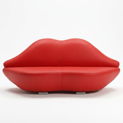 Lippen Sofa 2 Sitz Polster Modern Relax Sitz Luxus Möbel Sofas Couch Zweisitzer