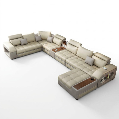 Ecksofa U-form Sitz Möbel Wohnlandschaft Luxus Polster Modern Relax Sofa Couch