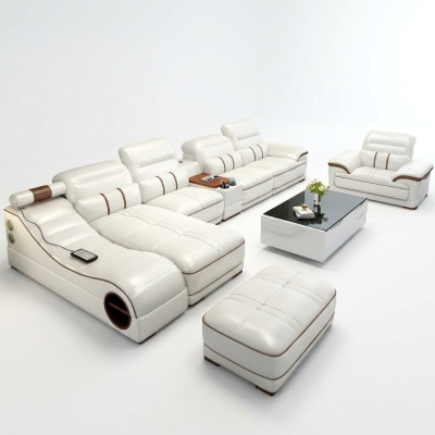 Wohnlandschaft Luxus Sofa Couch Ecksofa L-form Polster Modern Relax Sitz Möbel