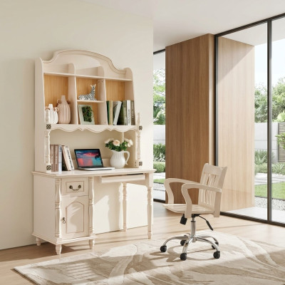 Schreibtisch Schrank Tische Bürotisch mit Schubladen PC Tisch Landhaus