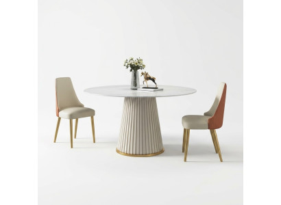 Luxus Tische Runder Tisch Runde Design Möbel Edelstahl Esszimmer Esstische Neu