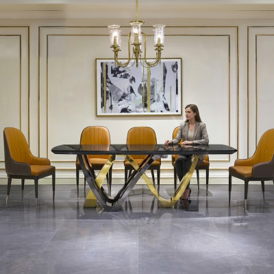 Esszimmer Säulen Tische Italienische Möbel Restaurant Esstisch Tisch Luxus Neu
