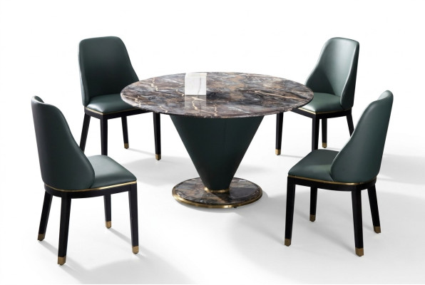 Runder Säulen Tische Design Tisch Stein Möbel Esszimmer Rund Esstische Modern
