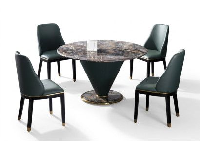 Runder Säulen Tische Design Tisch Stein Möbel Esszimmer Rund Esstische Modern