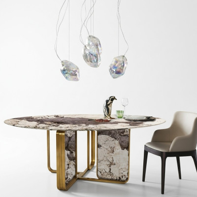 Stein Esstische Runden Tische Design Tisch Rund Möbel Esszimmer Modern Neu