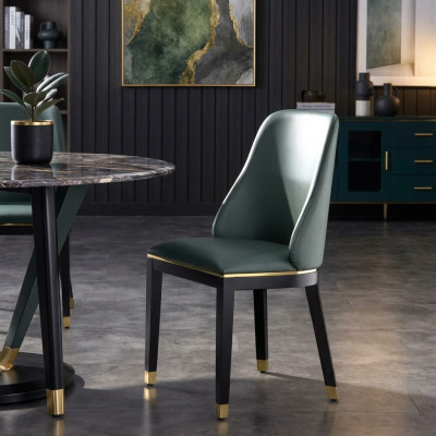 Stuhl Stühle Design Lehnstuhl Holz Polster Klassische Echtholz Esszimmer Möbel