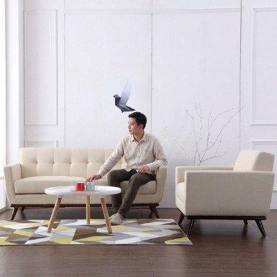Sofagarnitur Stoff Sofas 321 Wohnlandschaft Sitz Design Couch Sofa