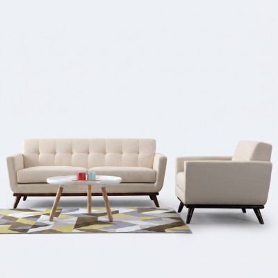 Sofagarnitur Stoff Sofas 321 Wohnlandschaft Sitz Design Couch Sofa