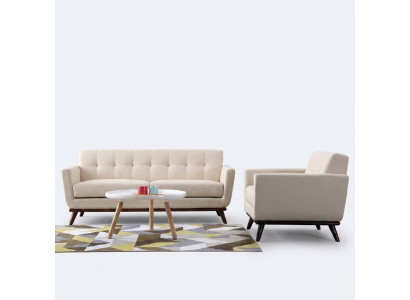 Sofagarnitur Stoff Sofas 321 Wohnlandschaft Sitz Design Couch Sofa
