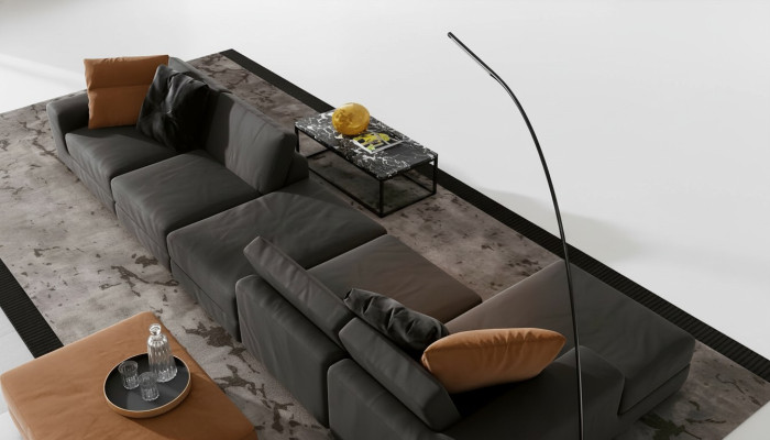 Luxus Ecksofa L-form Sofa Sofas Modern Wohnzimmer Textil Polster Design Eck Neu