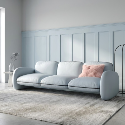Sofa 3 Sitzer Sitz Sofas Stoff Wohnzimmer Design Couchen Polster Modern Möbel