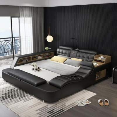 Doppelbett Schlafzimmer Polsterbett 180x200cm Multifunktion Bett Betten