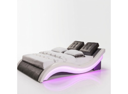 Luxus Bett Design Betten Digital LED Schlafzimmer Möbel Leder Doppel
