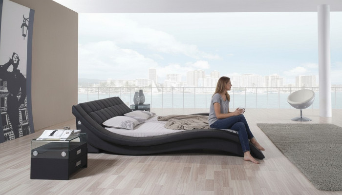 Betten Doppel Ehe Schlaf Zimmer Luxus Designer Bett 180x200 Leder Hotel