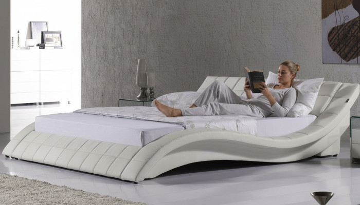 Betten Ehe 180x200cm Schlaf Zimmer Leder Doppel Bett Polster Design