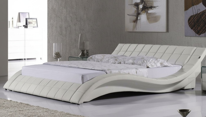 Betten Ehe 180x200cm Schlaf Zimmer Leder Doppel Bett Polster Design