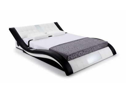 Bett Design Betten Digital USB Luxus Schlafzimmer Möbel Leder Doppel
