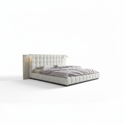 Modernes Gestell Luxus Schlaf Zimmer Betten Hotel Design Leder Bett