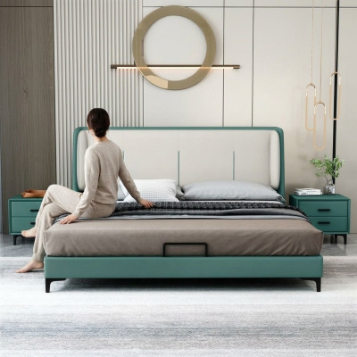 Betten Textil Hotel Luxus Polster Stoff Sitz Italien Designer Bett Schlafzimmer