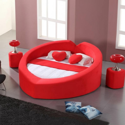 Designer Bett in Herzform Flitterwochen Bett Luxus Bettgestell Bett Bordell