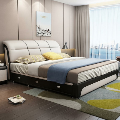 Betten Polster Textil Modern Holz Schlafzimmer Neu Doppelbett Chesterbett