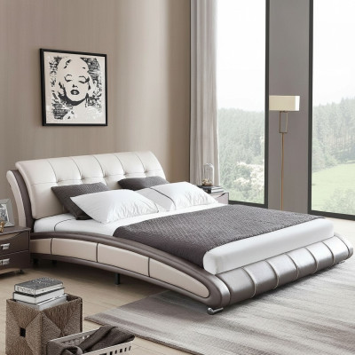 Design Leder Bett Polster Doppel Hotel Betten Schlaf Zimmer Ehe 180x200 cm