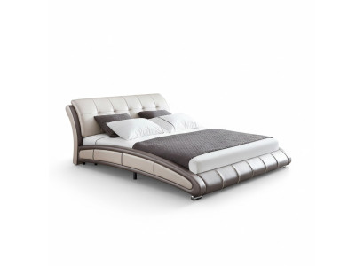 Design Leder Bett Polster Doppel Hotel Betten Schlaf Zimmer Ehe 180x200 cm