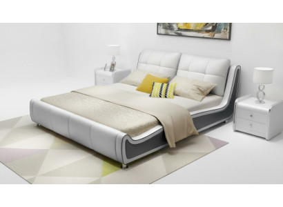 Bett Polster Design Deko Luxus Doppel Hotel Betten Ehe Schlaf Zimmer Leder