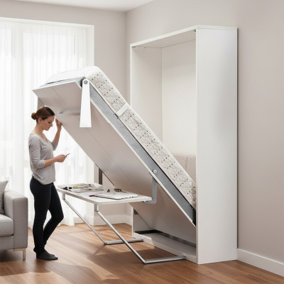 Wandbett Schrankbett Schrank Bett Öffnung Wandbetten Betten Schränke Sparend Neu