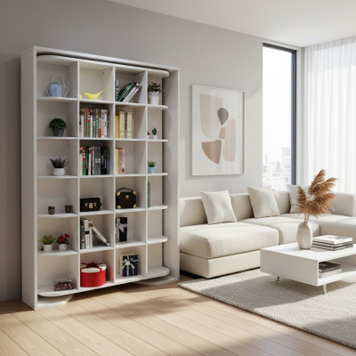 Bett Bücher Schrank Regal Gästebett Schränke Wand Schrank Wandschrank Betten