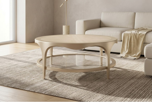 Wohnzimmer Möbel Tisch Couchtisch Design Luxus Einrichtung Holz Tische Oval Rund