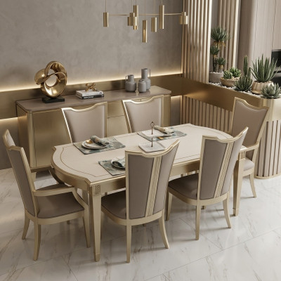 Design Luxus Holz Tisch Esszimmer Möbel Esstische Hotel Einrichtung Tisch 180x90